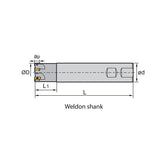 Square shoulder milling EMP01 Kr: 90° EMP01-020/025-XP20/16/20/25-AP07/11/16-05C/07C - Makotools Industrial Supply Tools for Metal Cutting